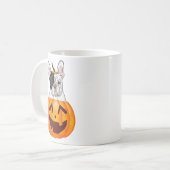 Frenchie Halloween Koffiemok (Voorkant links)