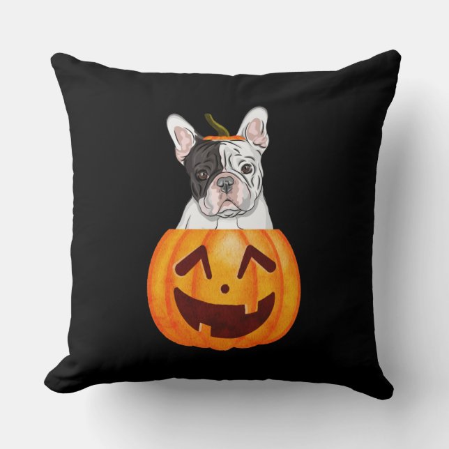 Frenchie Halloween Kussen (Voorkant)