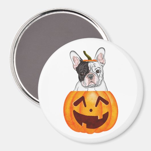 Frenchie Halloween Magneet (Voorkant / Achterkant)