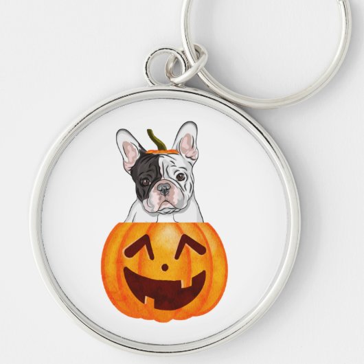 Frenchie Halloween Sleutelhanger (Voorkant)