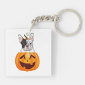 Frenchie Halloween Sleutelhanger (Achterkant)
