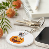 Frenchie Halloween Sleutelhanger (Voorkant Rechts)