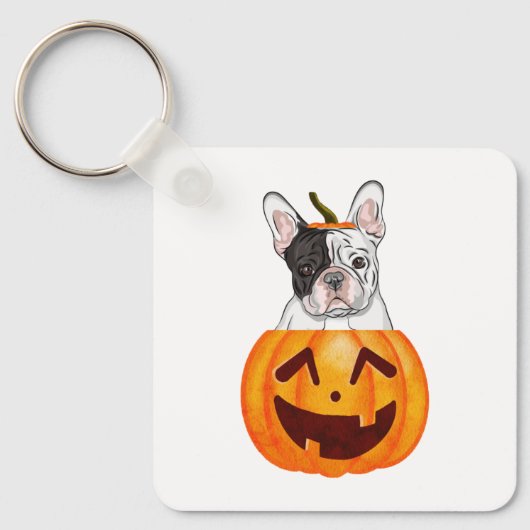 Frenchie Halloween Sleutelhanger (Voorkant)