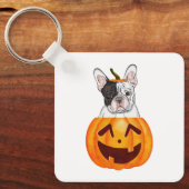 Frenchie Halloween Sleutelhanger (Voorkant)