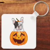 Frenchie Halloween Sleutelhanger (Achterkant)