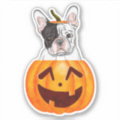 Frenchie Halloween Sticker (Voorkant)