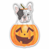 Frenchie Halloween Sticker (Voorkant)