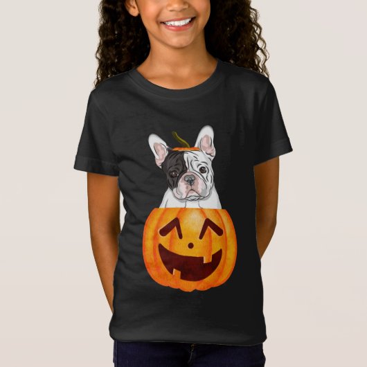 Frenchie Halloween T-Shirt (Voorkant)