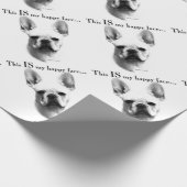 Frenchie Happy Face Cadeaupapier (Hoek)