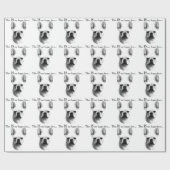 Frenchie Happy Face Cadeaupapier (Vlak)