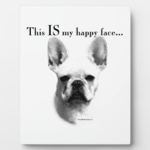 Frenchie Happy Face Fotoplaat