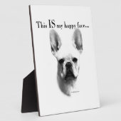 Frenchie Happy Face Fotoplaat (Zijkant)