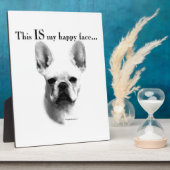 Frenchie Happy Face Fotoplaat (Zijkant)