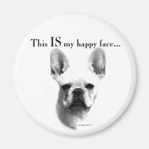 Frenchie Happy Face Magneet