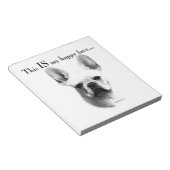 Frenchie Happy Face Notitieblok (Schuin)