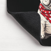 Frenchie Heart Bandana Cool Franse Bulldog Lover V Muismat (Hoek)