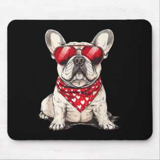 Frenchie Heart Bandana Cool Franse Bulldog Lover V Muismat