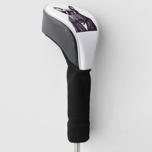 Frenchie Het Feest Man Golfheadcover (Schuin)