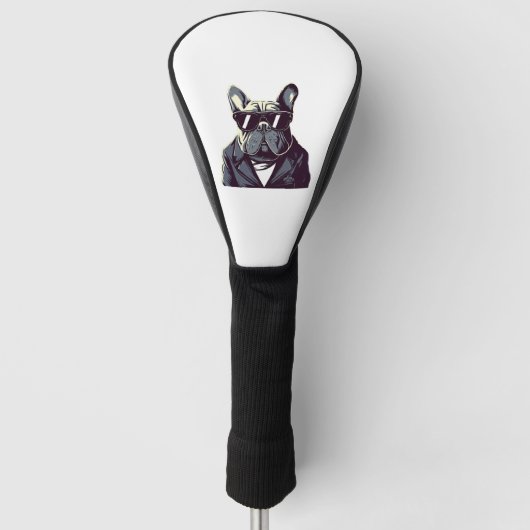 Frenchie Het Feest Man Golfheadcover (Voorkant)