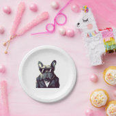 Frenchie Het Feest Man Papieren Bordje (Feest)