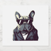 Frenchie Het Feest Man Sparkling Wijnetiket (Enkel label)