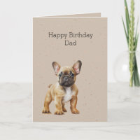 Frenchie Hond Verjaardag Papa