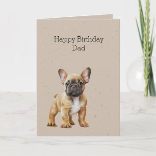 Frenchie Hond Verjaardag Papa Kaart