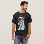 Frenchie houdt van mama t-shirt (Voorkant volledig)