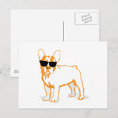 Frenchie Howlelu Briefkaart (Voorkant / Achterkant)