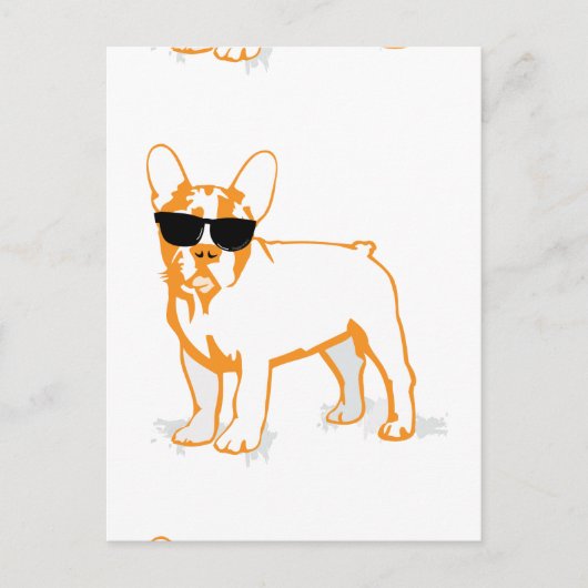 Frenchie Howlelu Briefkaart (Voorkant)