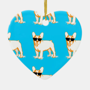 Frenchie Howlelu Keramisch Ornament