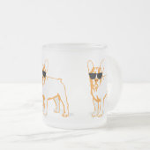 Frenchie Howlelu Matglas Koffiemok (Voorkant rechts)
