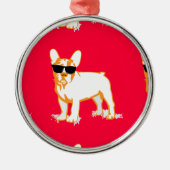 Frenchie Howlelu Metalen Ornament (Voorkant)