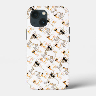 Frenchie Howlelu Oranje Pattern Case-Mate iPhone Case