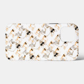 Frenchie Howlelu Oranje Pattern Case-Mate iPhone Case (Achterkant (horizontaal))