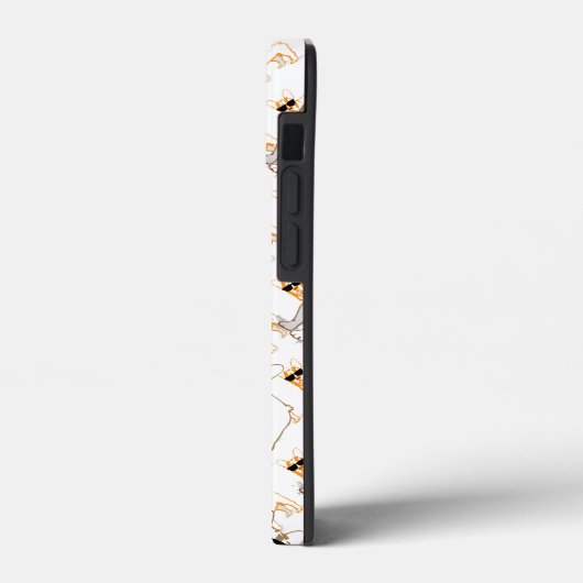 Frenchie Howlelu Oranje Pattern Case-Mate iPhone Case (Achterkant / Links)