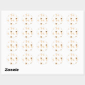 Frenchie Howlelu Ronde Sticker (Vel)