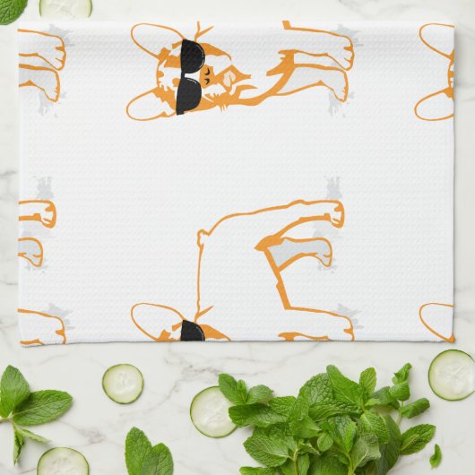 Frenchie Howlelu Theedoek (Gevouwen)