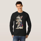 Frenchie Ik hou van mam Funny French T-shirt (Voorkant volledig)