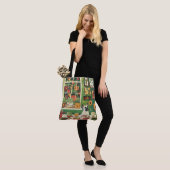 Frenchie in Boho Garden Theetuin Tote Bag (Op model)