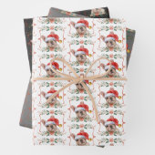 Frenchie kerstinpakpapier inpakpapier vel (In situ)