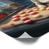 Frenchie Kerstkoekjes Feestelijke vakantie Poster (Hoek)