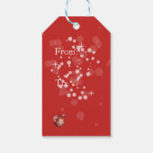 Frenchie Kerstmis Cadeaulabel (Achterkant)