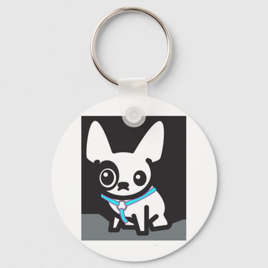 Frenchie Keyring Sleutelhanger (Voorkant)