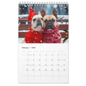 Frenchie Knit Seasons - 2026 Cozy Dog Calendar Kalender (Feb 2026)