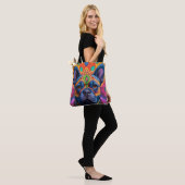 Frenchie Leuke Verjaardagsfantasie Tote Bag (Op model)