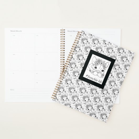 #FRENCHIE LIFE PLANNER `MAANDELIJKS / WEKELIJKS 8. (Display)