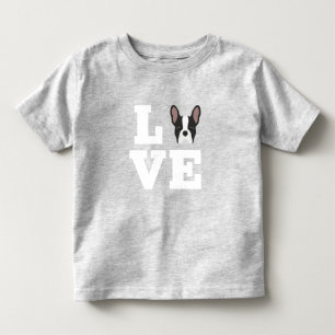 Frenchie Love Cute French Bulldog Kinder Shirts