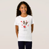 Frenchie Love Cute French Bulldog Puppy T-shirt (Voorkant volledig)