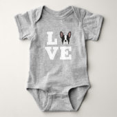 Frenchie Love | Cute French Bulldog Romper (Voorkant)